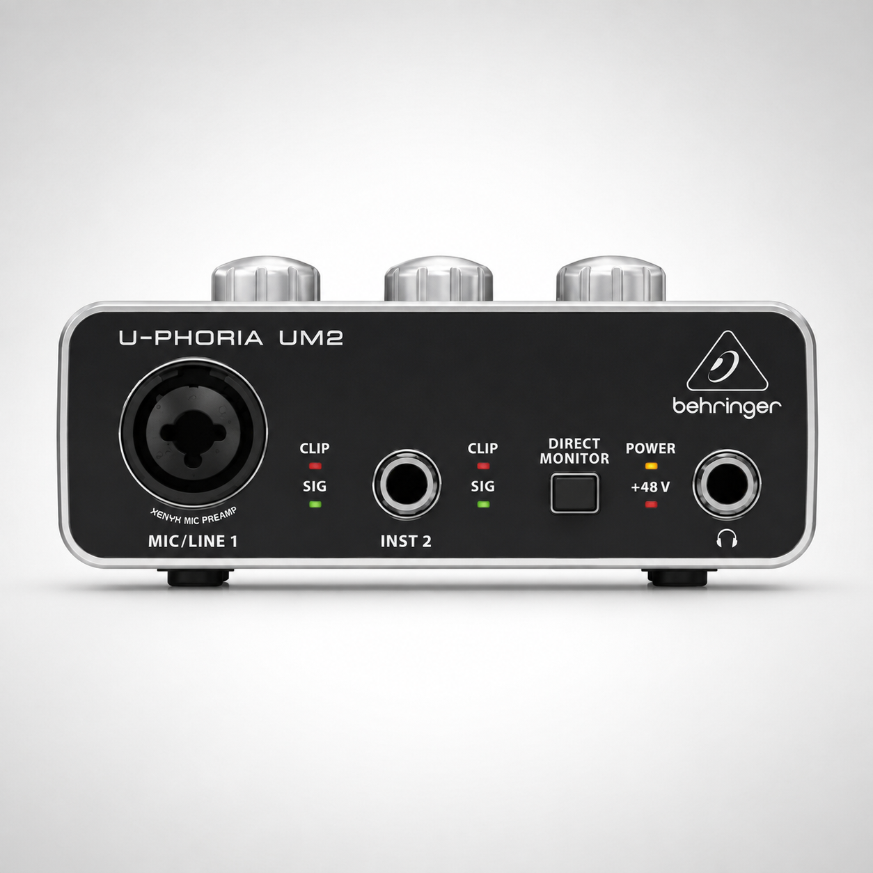 Behringer UPHORIA UM2 USB Audio Interface Front View