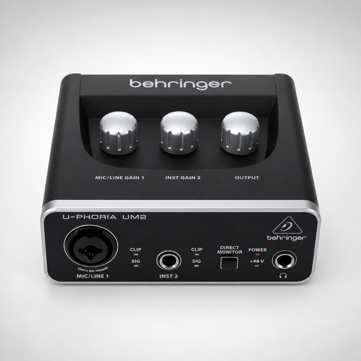 Behringer UPHORIA UM2 USB Audio Interface Top View