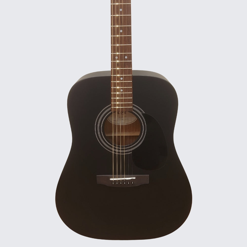 Cort AD810 Acoustic Guitar Black Satin Color Body
