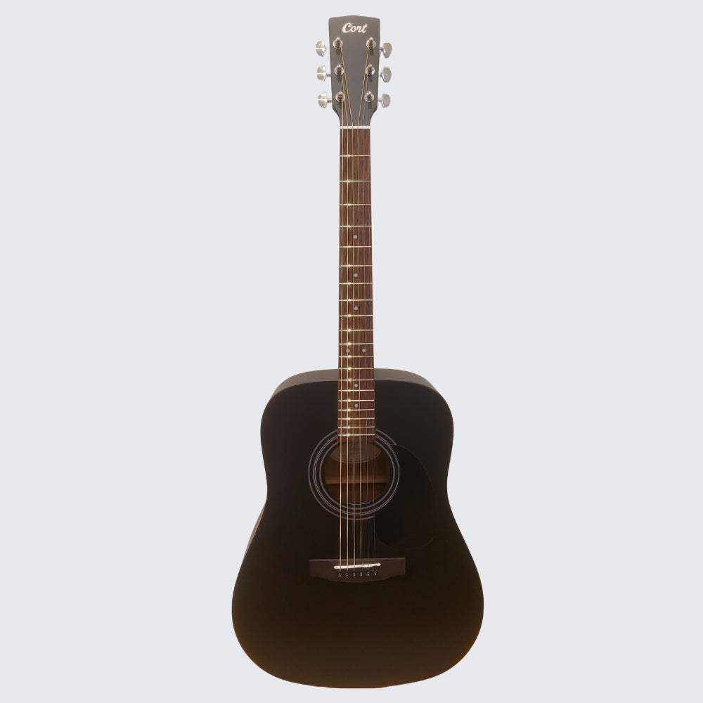 Cort AD810 Acoustic Guitar Black Satin Color Full Body