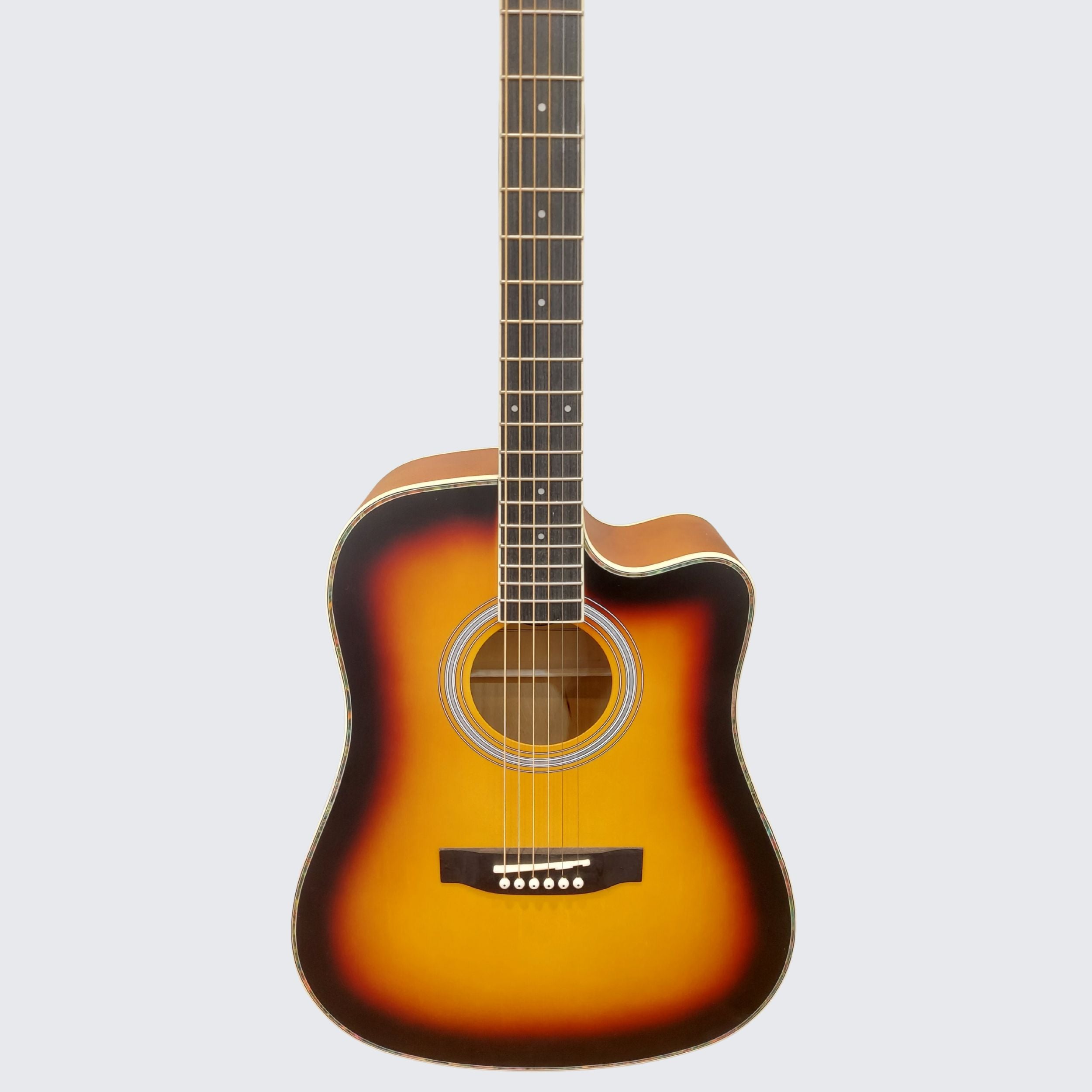 Chard ED-15 Semi-Acoustic Guitar – Sunburst
