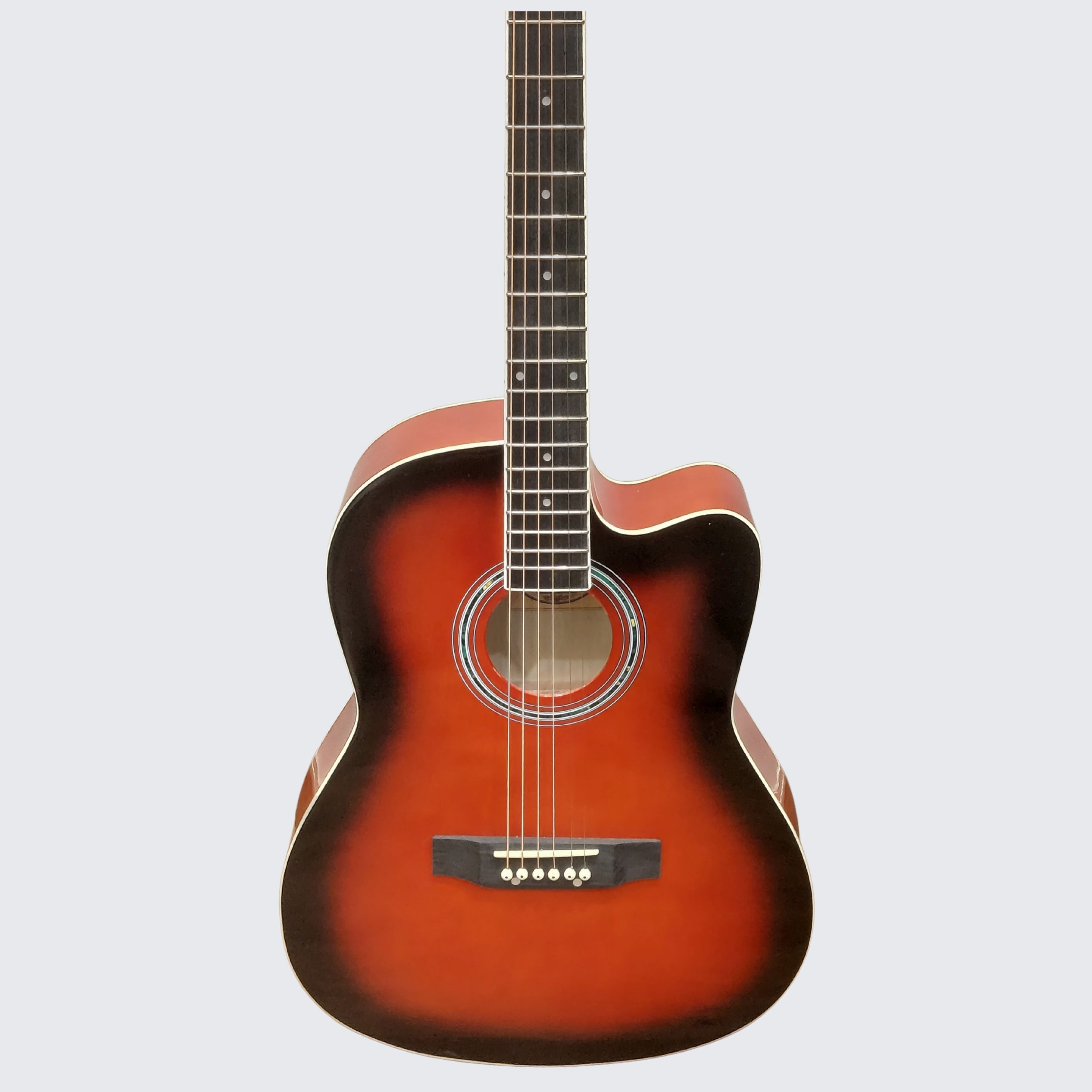 Chard C10 Acoustic Guitar - Red Sunburst