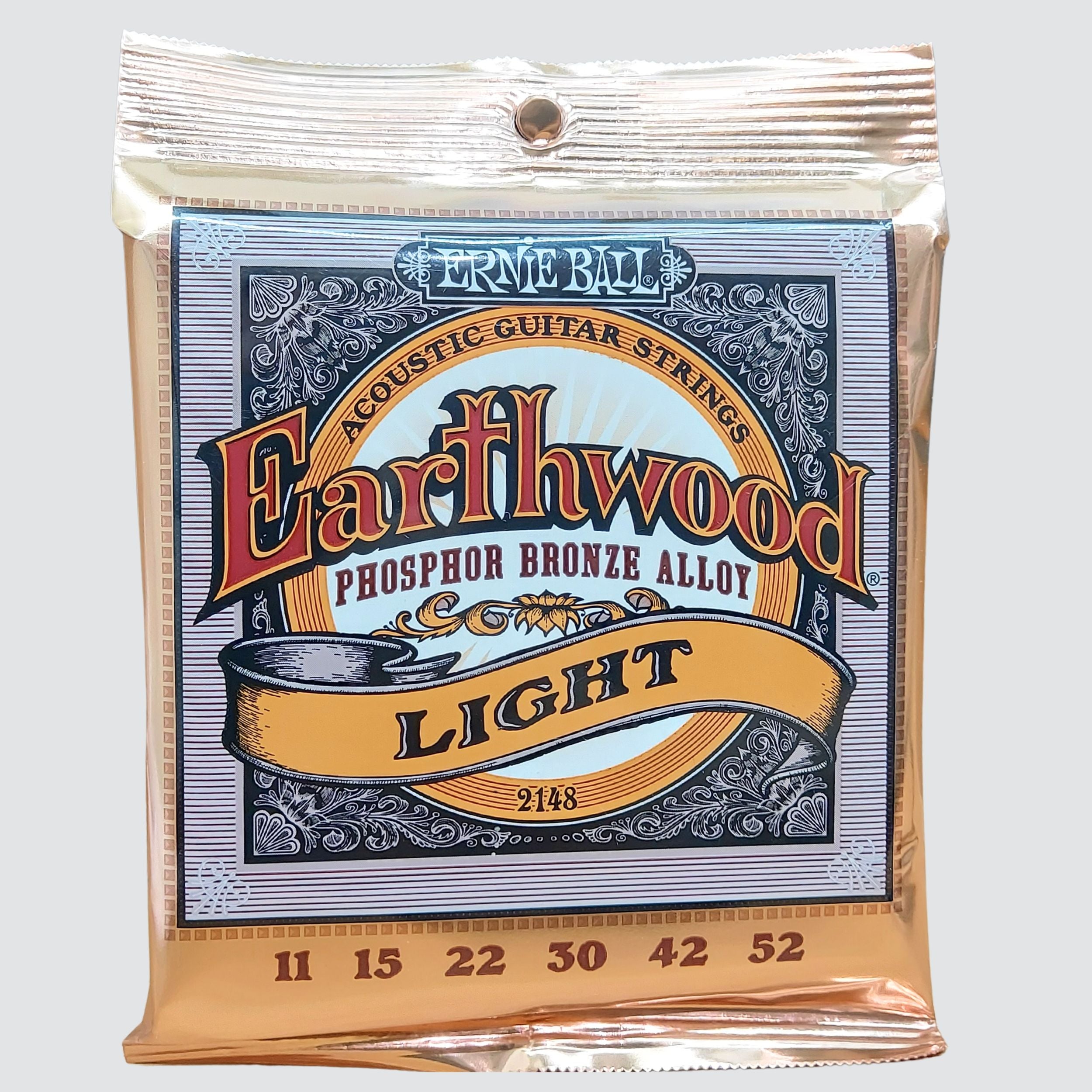 Ernie Ball 2148 Earthwood Phosphor Bronze Acoustic Guitar Strings Li