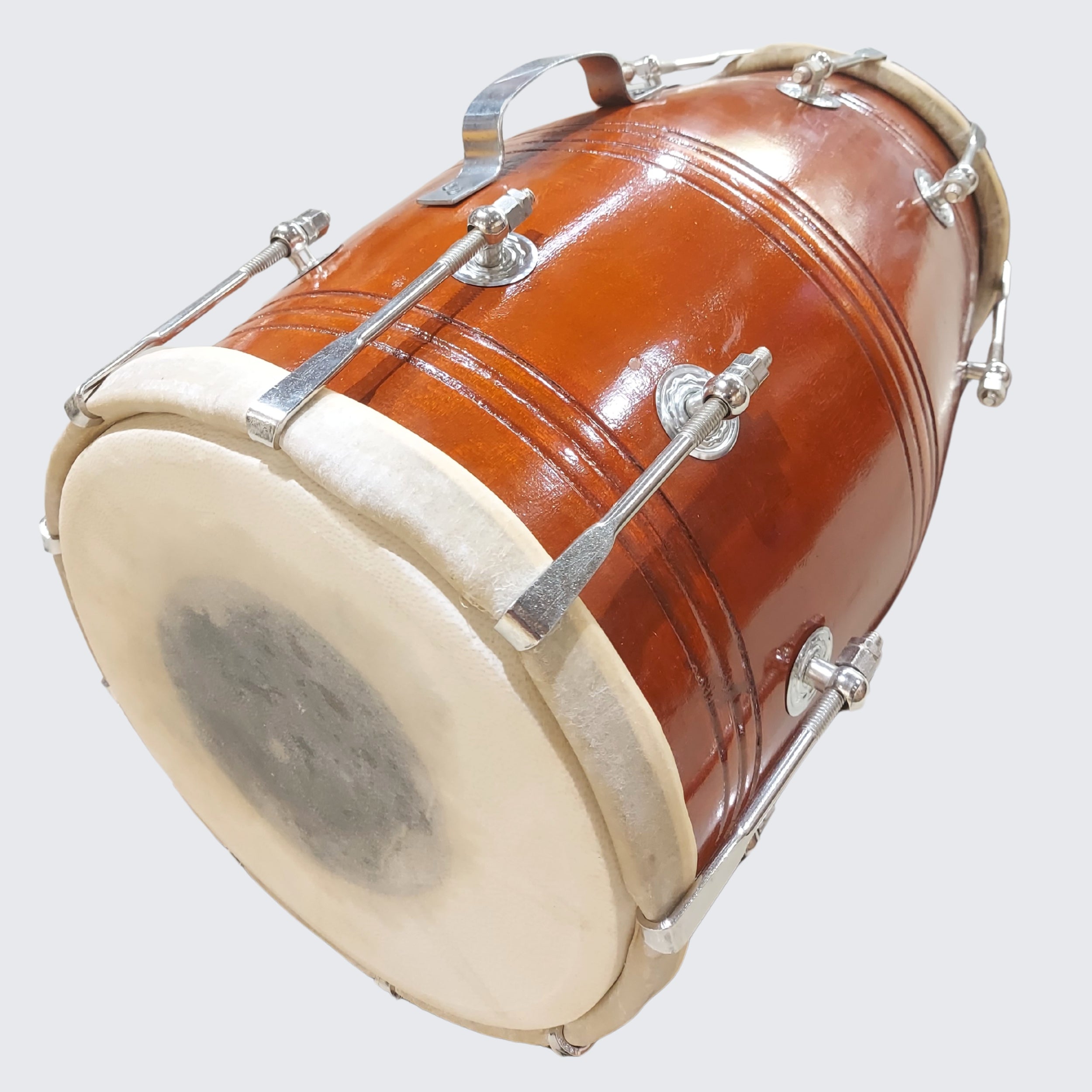 Dholak for Semi-Professionals – Nut Bolt Tuned Wooden Drum