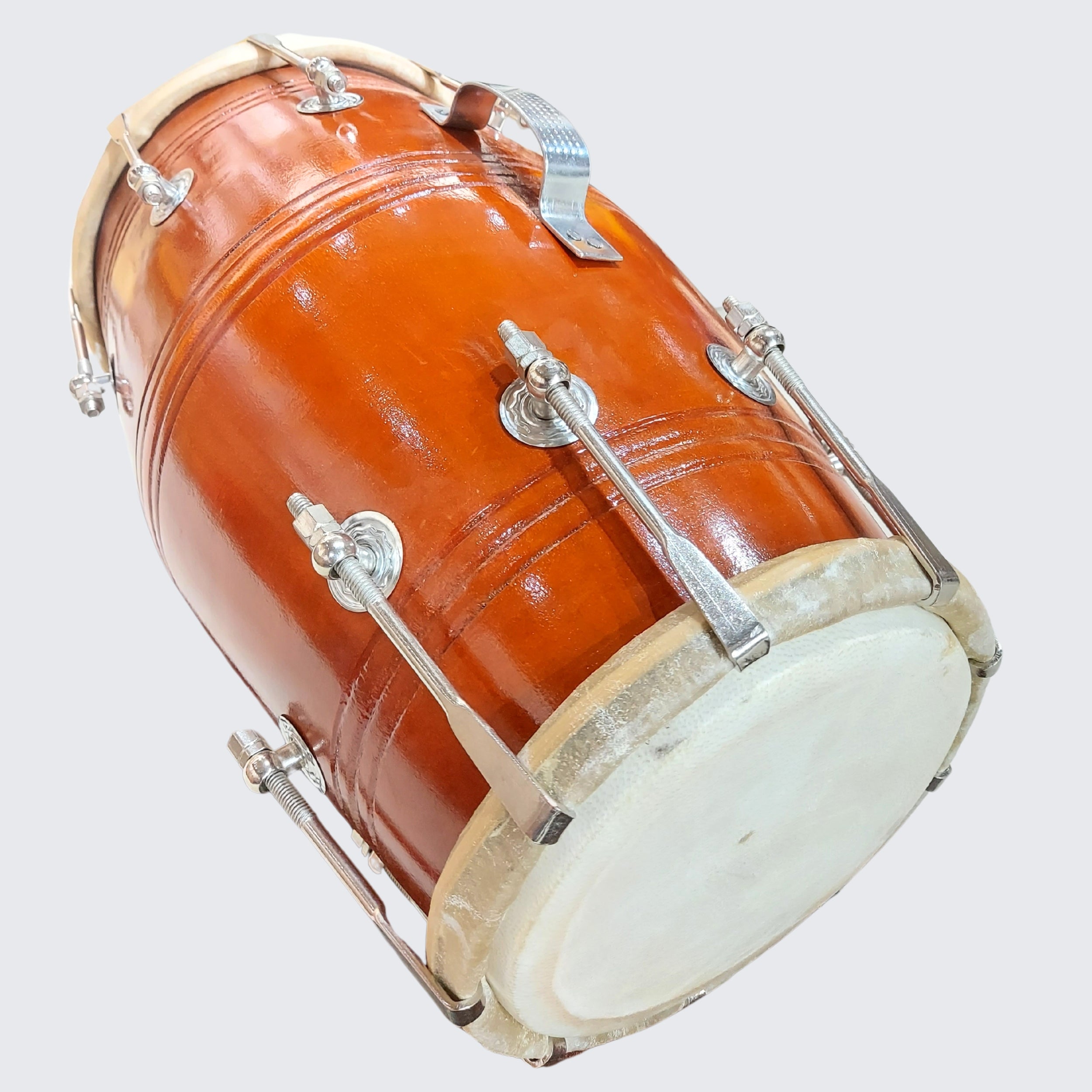 Dholak for Semi-Professionals – Nut Bolt Tuned Wooden Drum