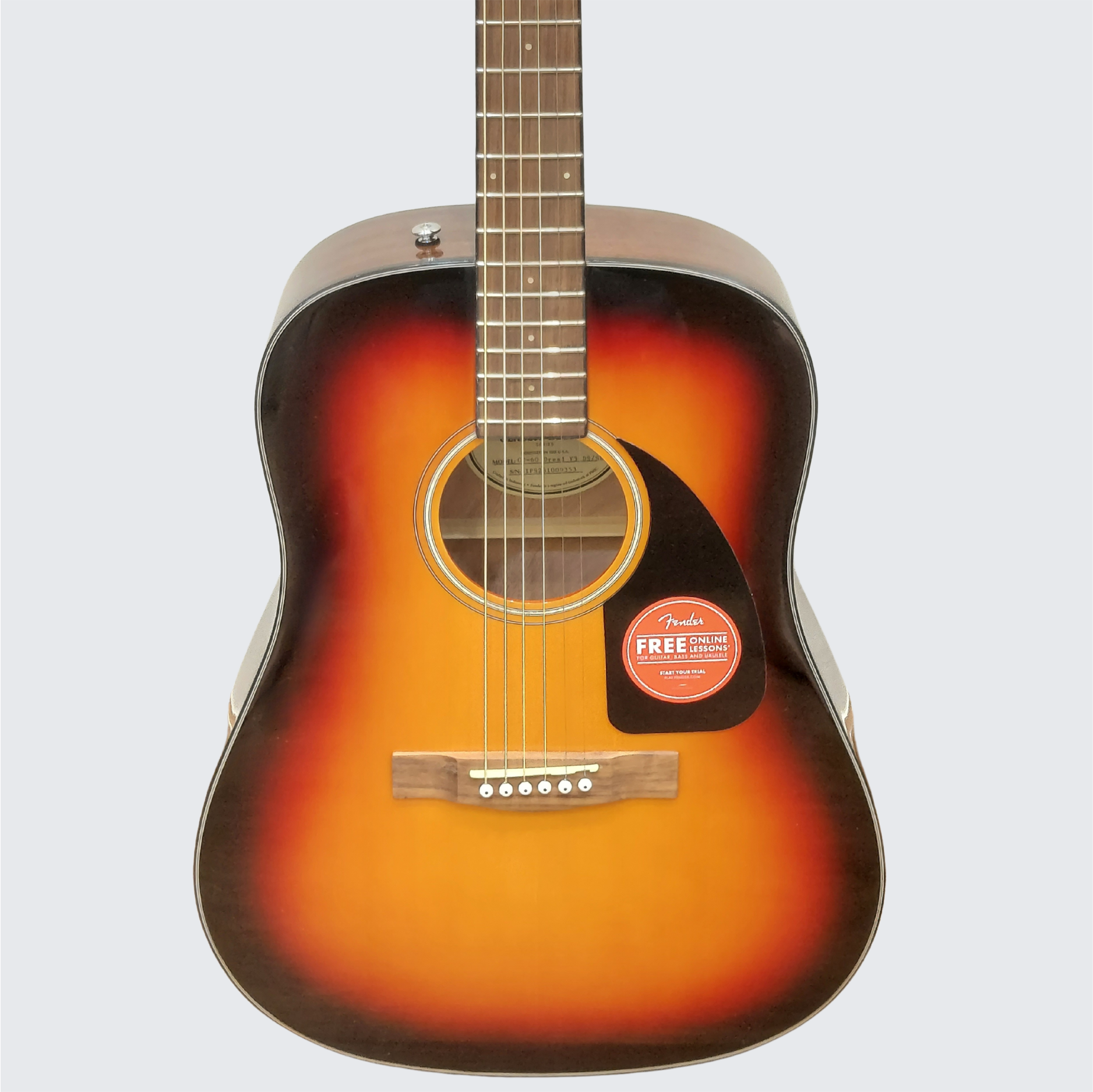 Fender CD-60 Dreadnought V3 Acoustic Guitar – Sunburst Finish