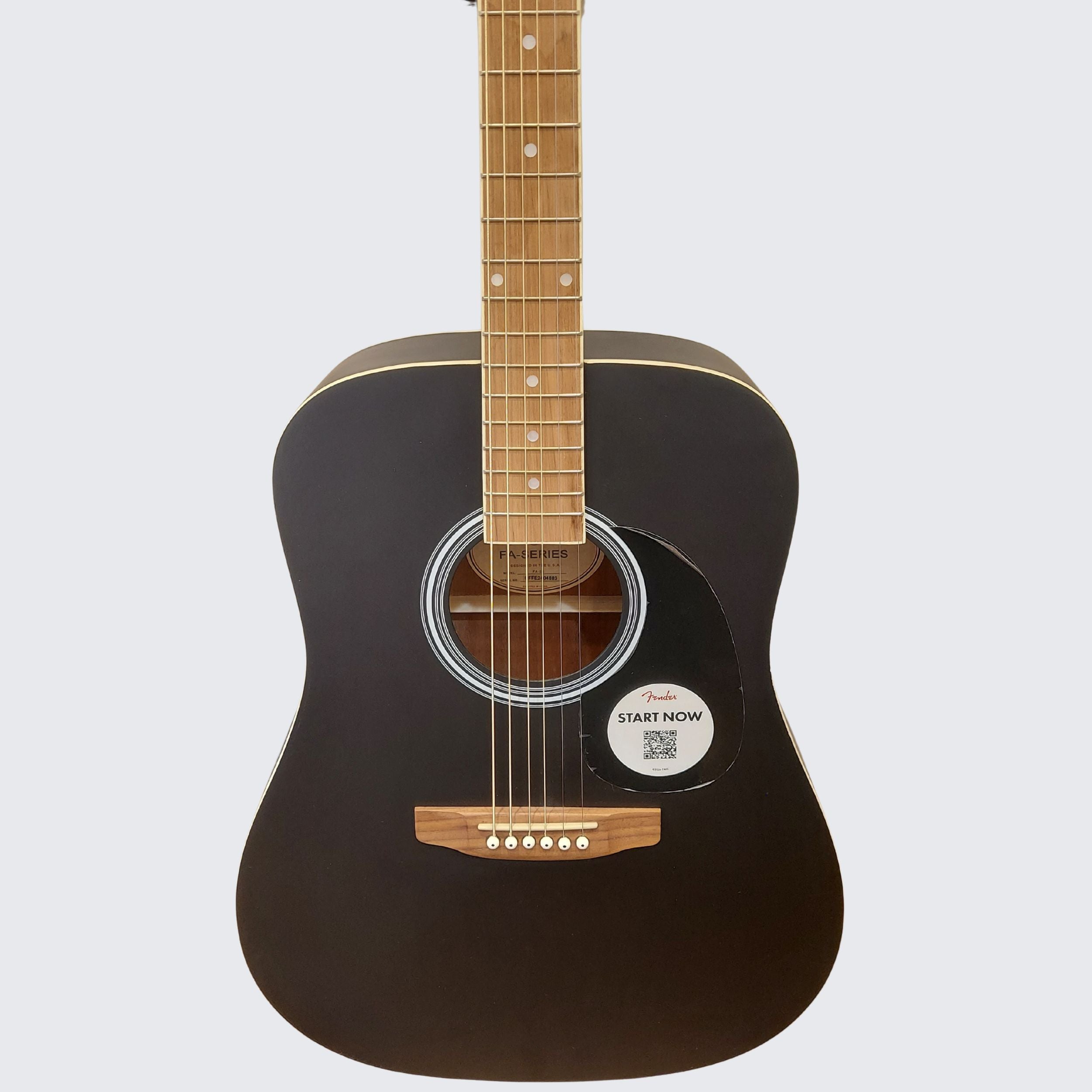 Fender FA-25 Dreadnought Acoustic Guitar - Black Finish