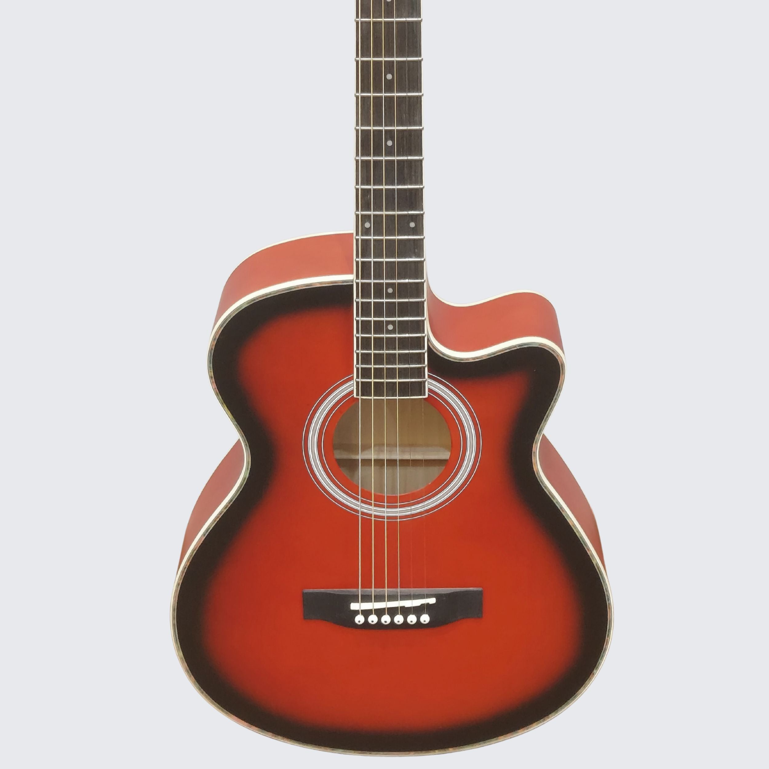 Chard EA-15 Acoustic Guitar – Red Sunburst