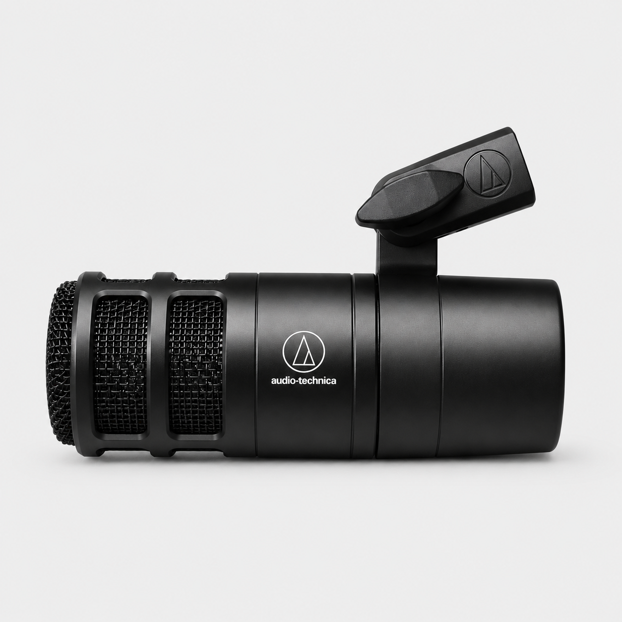 Audio-Technica AT2040 podcast microphone - side profile view